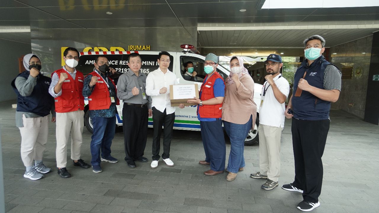 DIBERANGKATKAN: PT Pertamina Bina Medika – Indonesia Healthcare Corporation (Pertamedika IHC) memberangkatkan Tim Medis Pertamedika IHC Fast Response ke Cianjur, Jawa Barat.(Foto: Corporate Communication Pertamedika IHC)